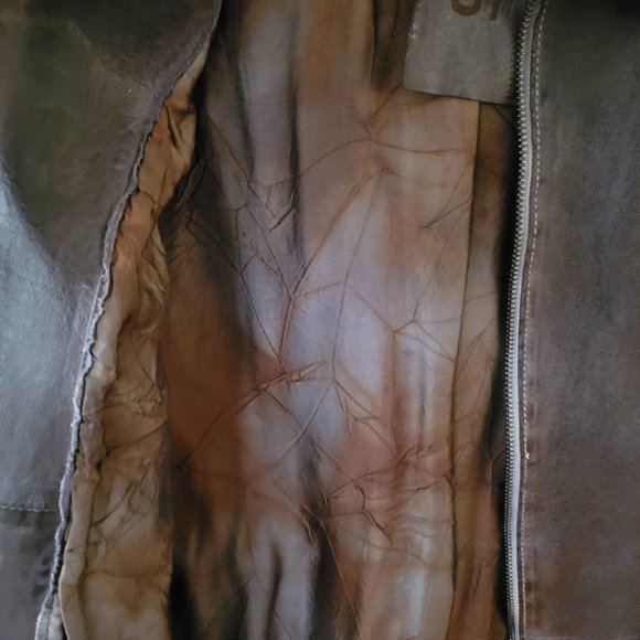 GMS-75 Italian Brown Leather Jacket US M - Picture 10 of 14